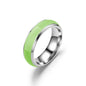 Anello Fluorescente in Acciaio Inossidabile - Effetto Luminoso, Colori a Scelta, Unisex.