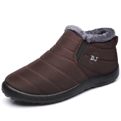 Scarpe a stivaletto, uomo/donna autunno/inverno con suola extra morbida. Casual, impermeabile foderate in morbido e caldo in peluche.
