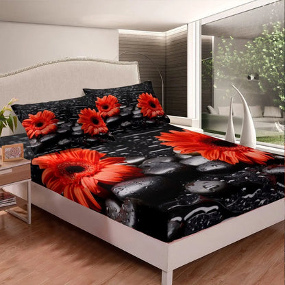 Set lenzuola e federe con angoli in morbida flanella, stampa 3D vari colori e motivi.