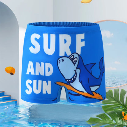 Costume Da Bagno “Pantaloncino” Da Bambino con Immagine Colorata. Design Moderno, Traspirante e Durevole, Colorato.