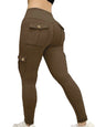 Pantaloni leggins elasticizzati, sportivi/casual da donna, con tasche. Ampia scelta tra 6 colori e 4 taglie.