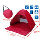 Tenda da spiaggia/campeggio apertura rapida “automatica”. Protezione dal sole UPF50+, impermeabile, robusta con doppio avvolgimento.