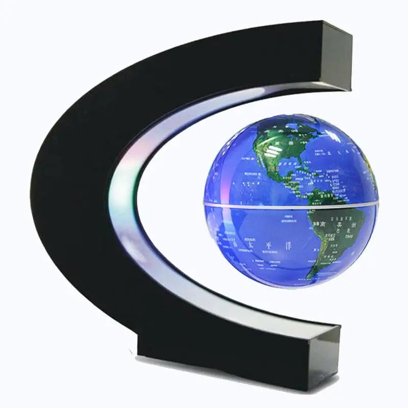 Globo galleggiante a levitazione magnetica LED Mappa del mondo con luce led.