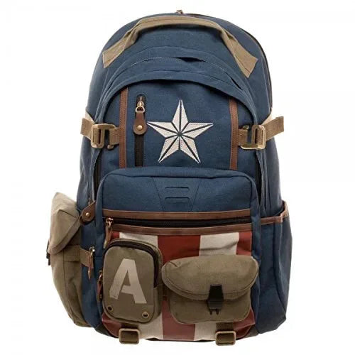 Zaino “Avengers”, in nylon poliestere.  Spazioso e alla Moda, Perfetto per Scuola, Viaggi e Tempo Libero.