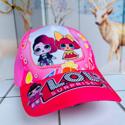 Cappello primavera/estate per bambino/a con immagini a scelta cartoni animati. Protezione a 360° in cotone traspirante.