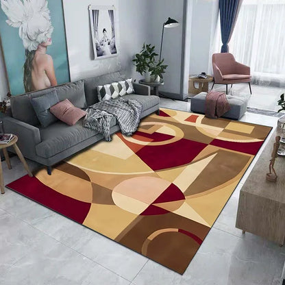 Tappeto decorativo da pavimento con motivo geometrico scuro 5 dimensioni, 17 motivi/immagini.