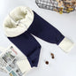 Leggins da donna invernali con imbottitura in pile. Sportivi/casual.