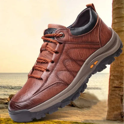 Scarpa da uomo, in pelle poliestere, impermeabile, traspirante, morbida.