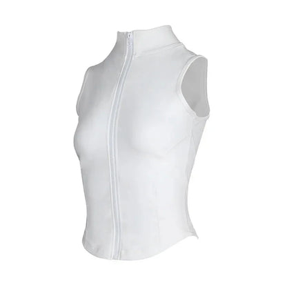 Top/T-shirt sportiva/casual, senza manica, per donna. Cinque colori e misura a scelta.