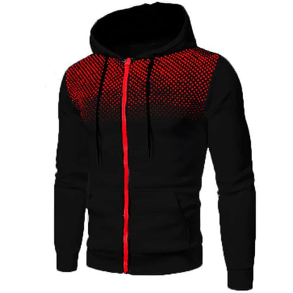 Tuta sportiva, completo due pezzi 4 stagioni: pantaloni neri e maglia 5 colori con cappuccio.