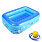 Piscina gonfiabile quadrata in Pvc per bambini. In 4 dimensioni, con pompa di gonfiaggio compresa nella confezione.