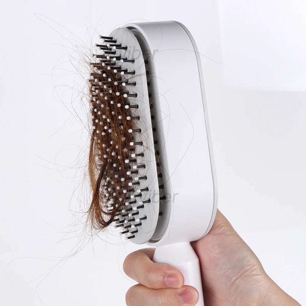 Spazzola per capelli districante, autopulente per massaggio con cuscino d'aria per massaggio del cuoio capelluto. Strumenti per lo styling