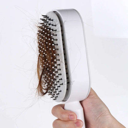 Spazzola per capelli districante, autopulente per massaggio con cuscino d'aria per massaggio del cuoio capelluto. Strumenti per lo styling