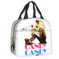 Borsa termica isolante porta vivande per bambini con immagini “Candy Candy”. Figure e colori a scelta.
