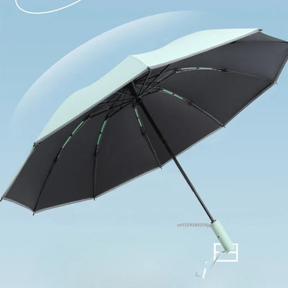 Ombrello pieghevole inverso, completamente automatico con striscia riflettente.