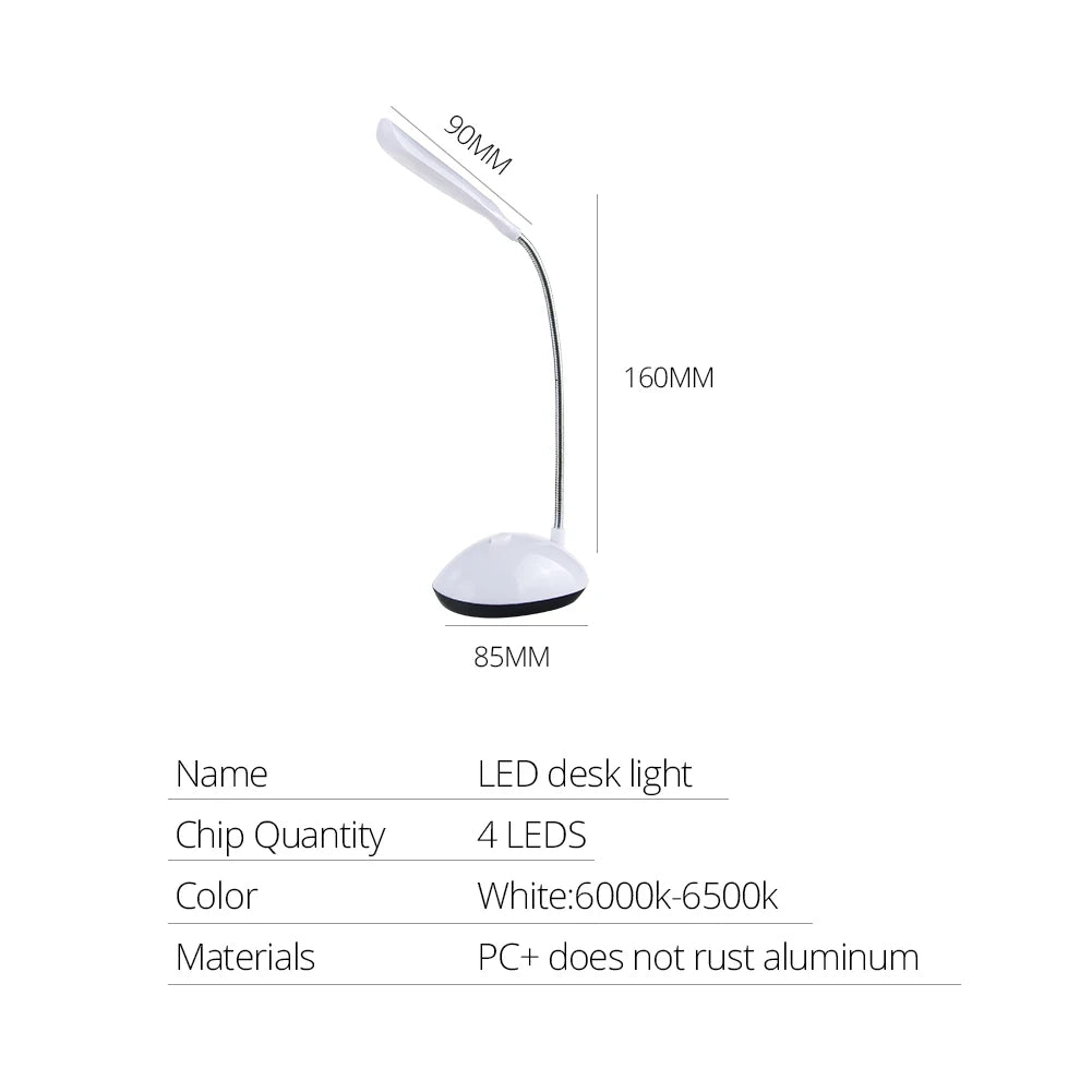 Lampada da tavolo, da scrivania a LED. Lampada da lettura.