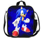 Zaino-borsa-astuccio immagini 3D  cartone animato “Sonic”, in nylon poliestere.  Spazioso e alla Moda, Perfetto per Scuola, Viaggi e Tempo Libero.