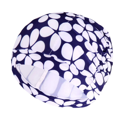 Cuffia da nuoto per donna adulta e bambina.  In nylon elastico con design per capelli lunghi.
