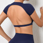 Top/T-shirt sportiva/casual, manica corta, per donna. Sette colori e 3 misure per la scelta.