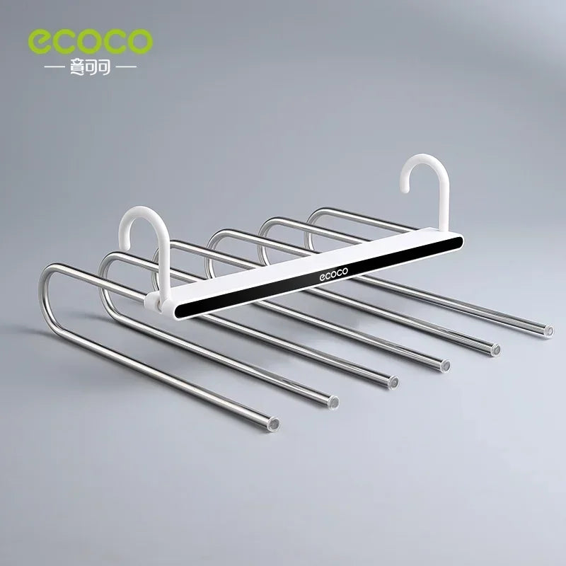Appendiabiti in acciaio inossidabile per armadio. Organizzatore salva spazio per pantaloni, abiti, biancheria.