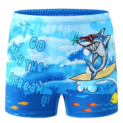 Costume Da Bagno “Pantaloncino” Da Bambino con Immagine Colorata. Design Moderno, Traspirante e Durevole, Colorato.