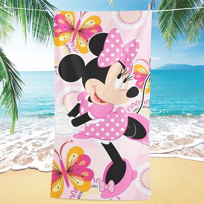 Asciugamano per bambine con immagini cartone animato “Minnie”.  Varie immagini misure a scelta.