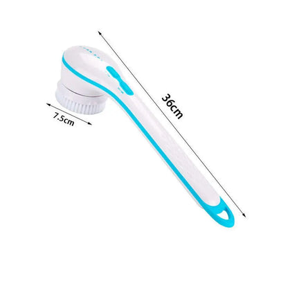 Spazzola elettrica bagno e doccia 5 in 1 per massaggio, pulizia della schiena e del corpo.