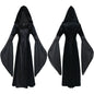 Costume per carnevale/cosplay/halloween, medievale / rinascimentale / gotico con cappuccio. Mistero e ambientazione dal passato.