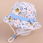 Cappello primavera/estate per bambino/a con immagini colorate. Protezione a 360° in cotone traspirante.