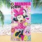 Asciugamano per bambine con immagini cartone animato “Minnie”.  Varie immagini misure a scelta.