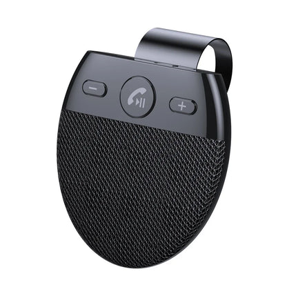 Kit vivavoce per auto. Bluetooth 5.0 wireless, vivavoce, lettore musicale con microfono.