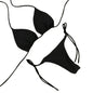 Costume Da Bagno “Perizoma” da Donna. Set 2 Pezzi Tinta Unita con Cinturino Regolabile.