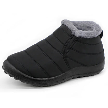 Scarpe a stivaletto, uomo/donna autunno/inverno con suola extra morbida. Casual, impermeabile foderate in morbido e caldo in peluche.