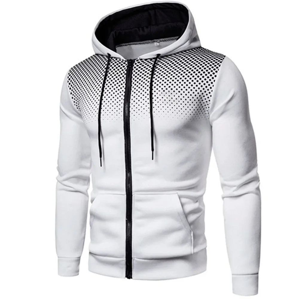 Tuta sportiva, completo due pezzi 4 stagioni: pantaloni neri e maglia 5 colori con cappuccio.