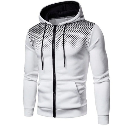 Tuta sportiva, completo due pezzi 4 stagioni: pantaloni neri e maglia 5 colori con cappuccio.