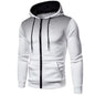 Tuta sportiva, completo due pezzi 4 stagioni: pantaloni neri e maglia 5 colori con cappuccio.