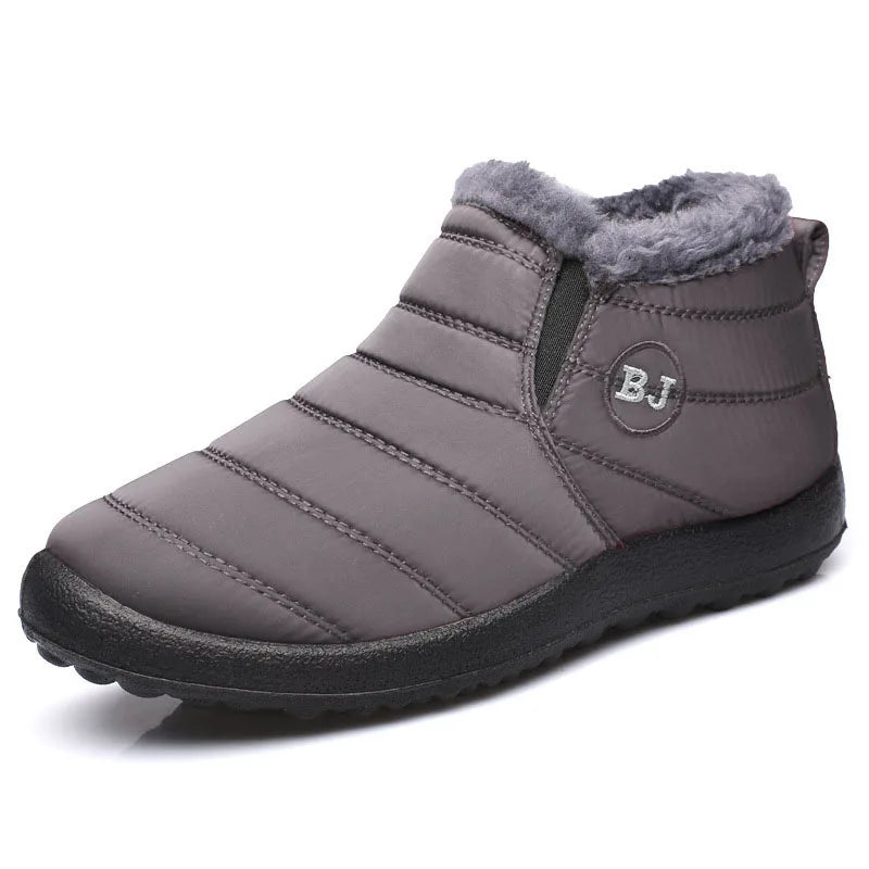 Scarpe a stivaletto, uomo/donna autunno/inverno con suola extra morbida. Casual, impermeabile foderate in morbido e caldo in peluche.