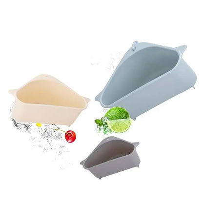 Cestino filtro per lavello da cucina. Filtraggio acqua da residui di cibo.  Scola-acqua appeso con ventosa per lavare le verdure, frutta, cibo in generale.