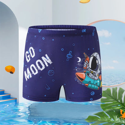 Costume Da Bagno “Pantaloncino” Da Bambino con Immagine Colorata. Design Moderno, Traspirante e Durevole, Colorato.