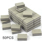Carta vetrata per Manicure, grana 100/180. Set da 10-25 o 50 pezzi Mini buffer per nail art professionale.