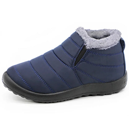 Scarpe a stivaletto, uomo/donna autunno/inverno con suola extra morbida. Casual, impermeabile foderate in morbido e caldo in peluche.