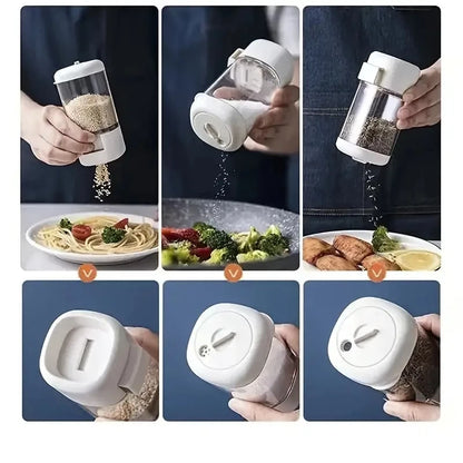Bottiglia dosatrice, distributore di spezie, zucchero e altri ingredienti. Con bottone dosatore.