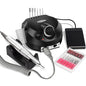 Trapano/smerigliatore elettrico per unghie. Potente motore da 35000 giri/min, a basso rumore. Kit completo di frese per unghie professionali per manicure e pedicure.