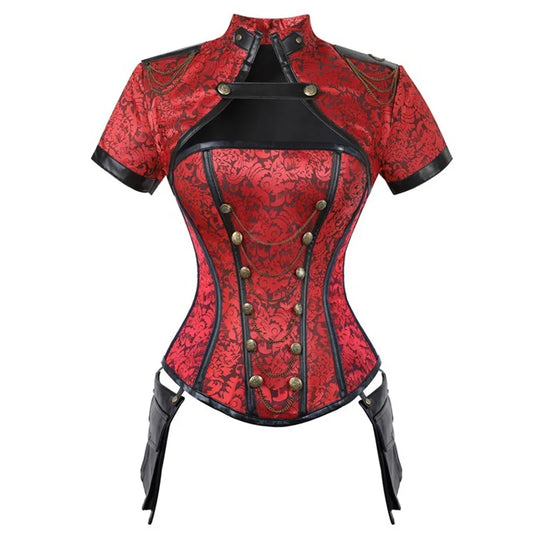 Corsetto costume per carnevale da donna stile medievale/gotico.