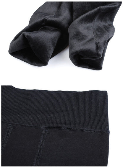 Calze/Calzamaia da donna invernali con imbottitura in pile. Otto colori a scelta, misura dalla S alla 3XL.