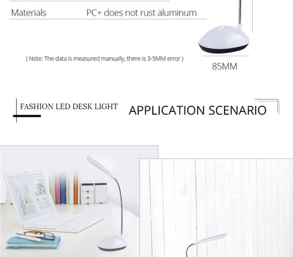 Lampada da tavolo, da scrivania a LED. Lampada da lettura.
