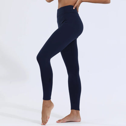 Leggins da donna invernali con imbottitura in pile. Sportivi/casual.
