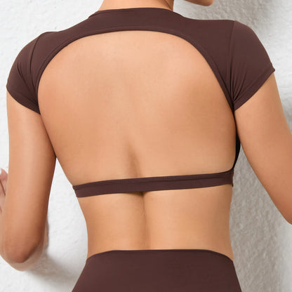 Top/T-shirt sportiva/casual, manica corta, per donna. Sette colori e 3 misure per la scelta.