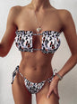Costume Da Bagno Senza Spalline, da Donna. Bikini Set 2 Pezzi Con cuscinetto.