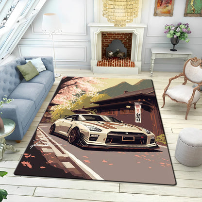 Tappeto decorativo da pavimento con motivo automobile, 4 dimensioni, 22 motivi/immagini.